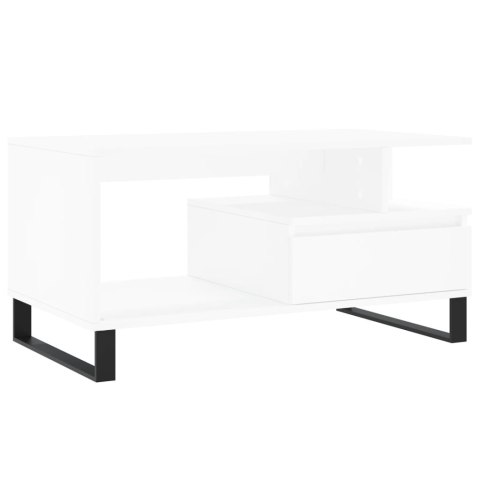 STOLIK KAWOWY BIAŁY 90X49X45CM