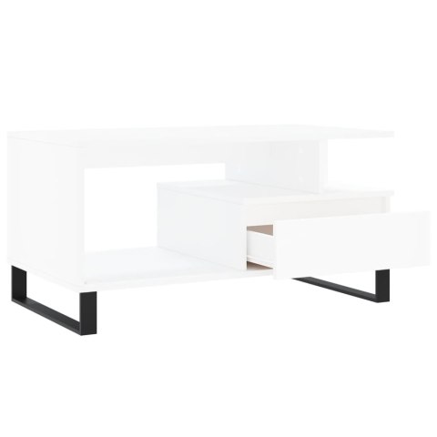 STOLIK KAWOWY BIAŁY 90X49X45CM