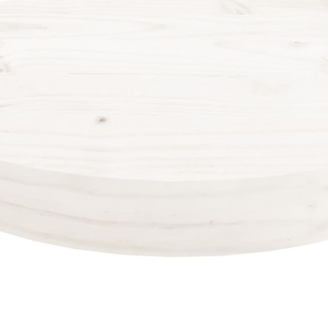 BLAT STOŁU OKRĄGŁY BIAŁY Ø40X3CM DREWNO SOSNOWE