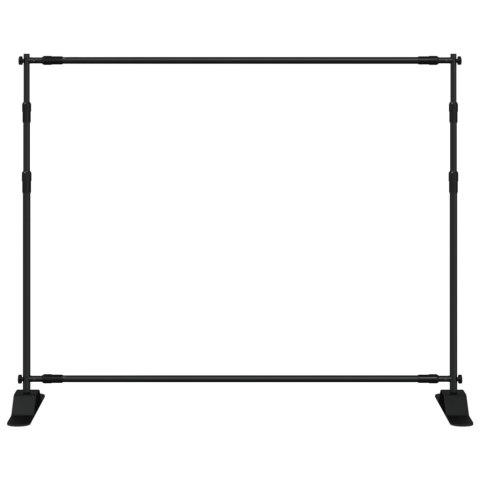 STOJAKI DO TŁA 2SZT CZARNE 254X243CM STALOWE