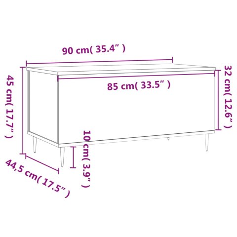 STOLIK KAWOWY CZARNY 90X445X45CM
