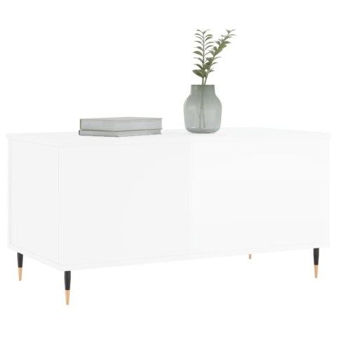 STOLIK KAWOWY BIAŁY POŁYSK 90X445X45CM