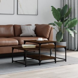 STOLIK KAWOWY BRĄZOWY DĄB 102X60X45CM
