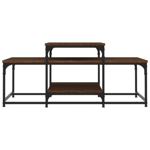 STOLIK KAWOWY BRĄZOWY DĄB 102X60X45CM