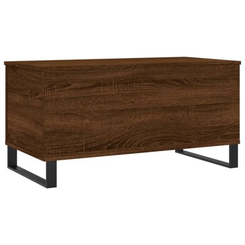 STOLIK KAWOWY BRĄZOWY DĄB 90X445X45CM