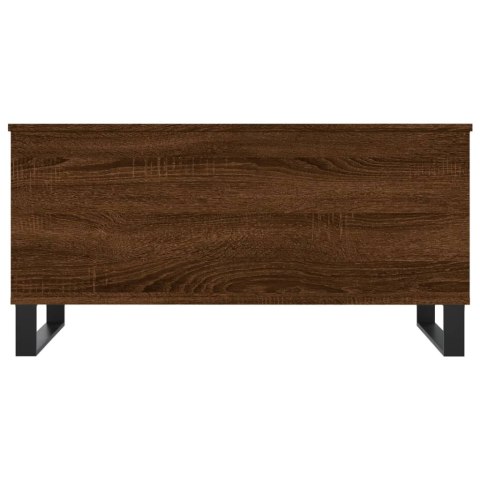 STOLIK KAWOWY BRĄZOWY DĄB 90X445X45CM