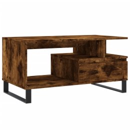 STOLIK KAWOWY PRZYDYMIONY DĄB 90X49X45CM