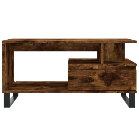 STOLIK KAWOWY PRZYDYMIONY DĄB 90X49X45CM
