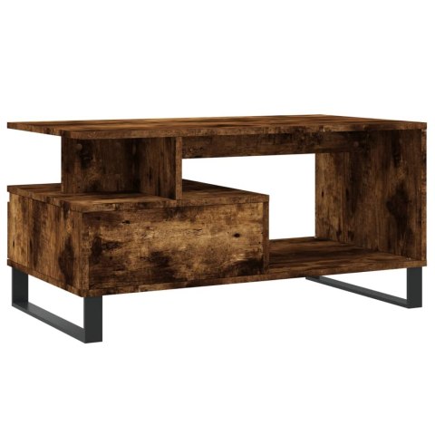 STOLIK KAWOWY PRZYDYMIONY DĄB 90X49X45CM