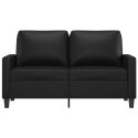 2-OSOBOWA SOFA CZARNA 120CM SZTUCZNA SKÓRA