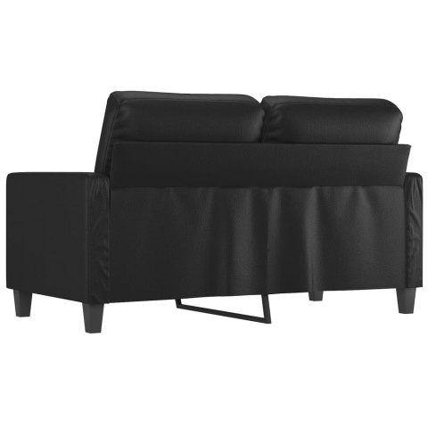 2-OSOBOWA SOFA CZARNA 120CM SZTUCZNA SKÓRA