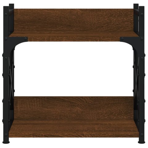 STOJAK POD DRUKARKĘ 2-POZ. BRĄZOWY DĄB 40X20X40CM LOFT