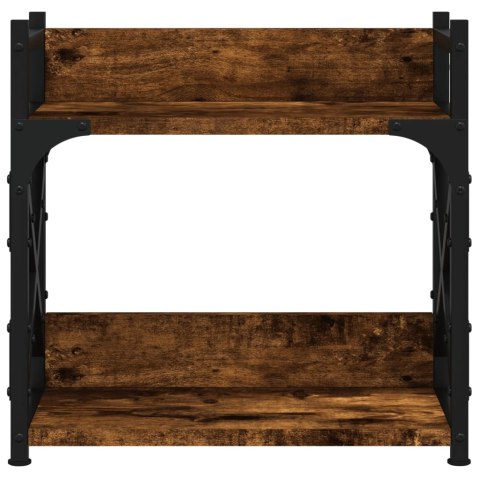 STOJAK POD DRUKARKĘ 2-POZ. PRZYDYMIONY DĄB 40X20X40CM LOFT