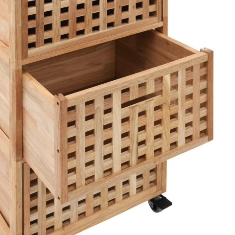 SZAFKA ŁAZIENKOWA 41X41X91CM LITE DREWNO ORZECHA WŁOSKIEGO