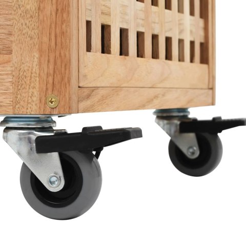 SZAFKA ŁAZIENKOWA 41X41X91CM LITE DREWNO ORZECHA WŁOSKIEGO