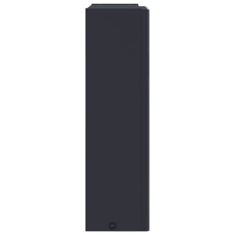 SZAFKA ŁAZIENKOWA Z LUSTREM I LED CZARNA 45X13X52CM