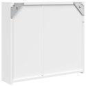 SZAFKA ŁAZIENKOWA Z LUSTREM I LED BIAŁA 60X13X52CM