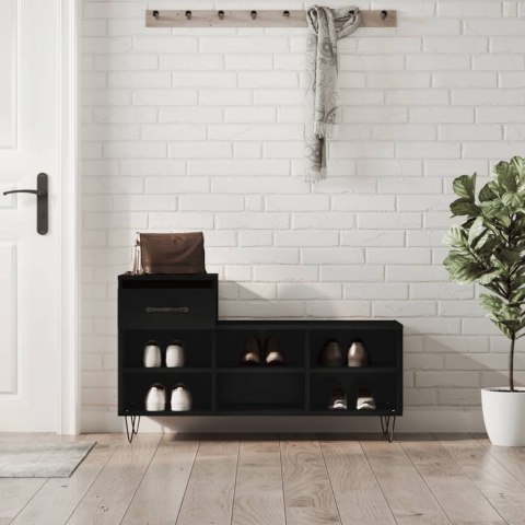 SZAFKA NA BUTY CZARNA 102X36X60CM