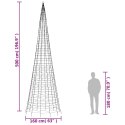 CHOINKA Z LAMPEK NA MASZT 1534 NIEBIESKIE LED 500CM