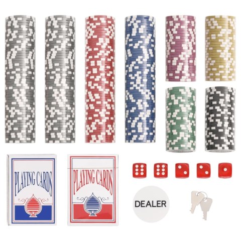 ZESTAW ŻETONÓW DO POKERA 300 SZT. 11,5G