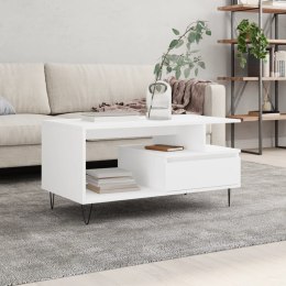 STOLIK KAWOWY BIAŁY 90X49X45CM