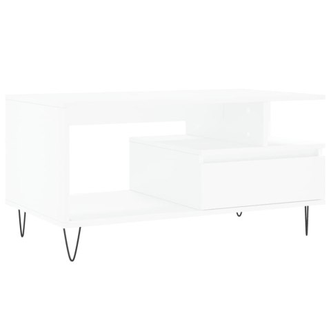 STOLIK KAWOWY BIAŁY 90X49X45CM