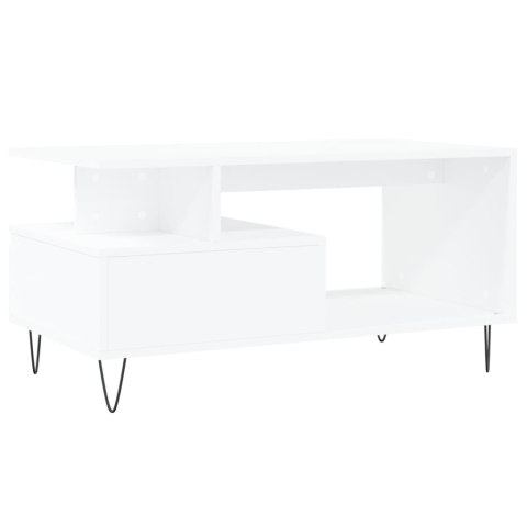 STOLIK KAWOWY BIAŁY 90X49X45CM