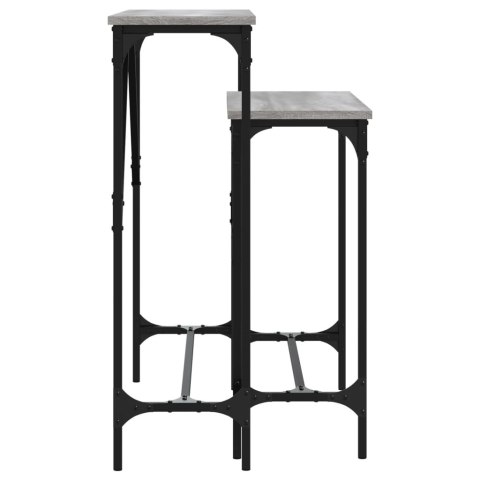 STOLIKI KAWOWE 2 SZT. SZARY DĄB SONOMA