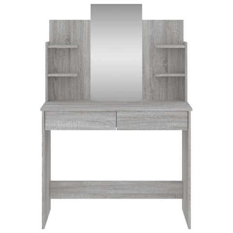 TOALETKA Z LUSTREM SZARY DĄB SONOMA 96X39X142CM