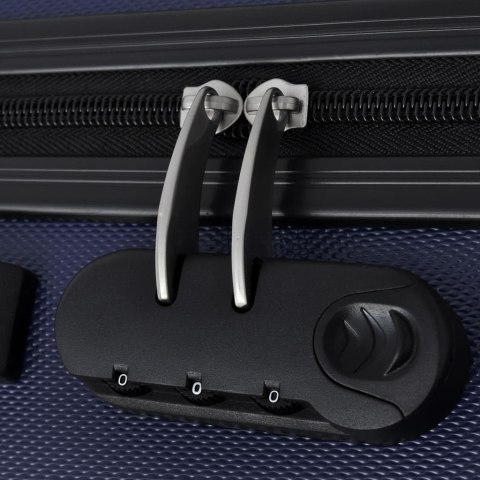 ZESTAW 3 WALIZEK PODRÓŻNYCH NIEBIESKI 45,5/55/66CM