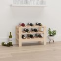 STOJAK NA WINO 61,5X30X42CM LITE DREWNO SOSNOWE