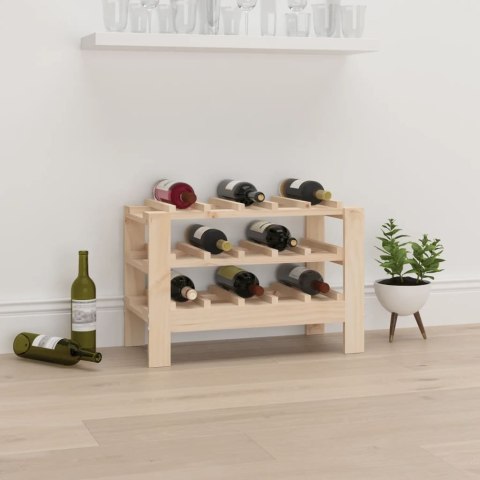 STOJAK NA WINO 61,5X30X42CM LITE DREWNO SOSNOWE