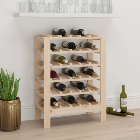 STOJAK NA WINO 61,5X30X82CM LITE DREWNO SOSNOWE