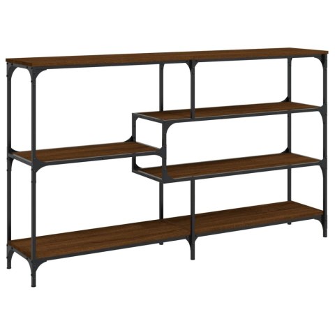 STOLIK KONSOLOWY BRĄZOWY DĄB 160X32X95CM