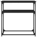 STOLIK KONSOLOWY CZARNY 75X35,5X75CM