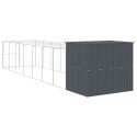 BUDA DLA PSA Z WYBIEGIEM ANTRACYTOWA 214X865X181CM STAL