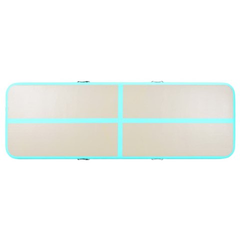 MATA GIMNASTYCZNA Z POMPKĄ 300X100X10CM PVC ZIELONA
