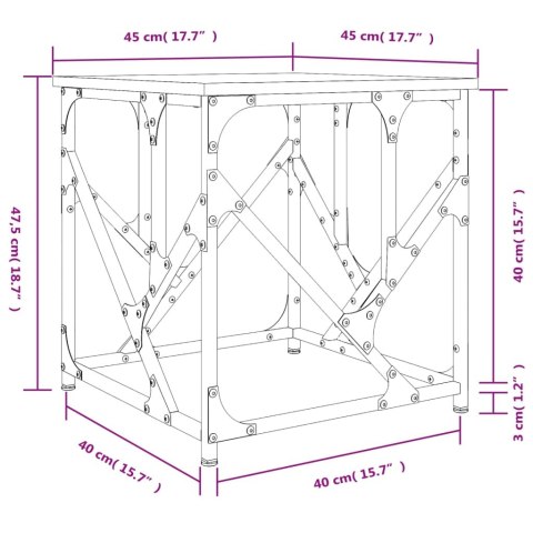 STOLIK KAWOWY DĄB SONOMA 45X45X47,5CM
