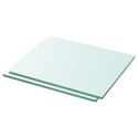 PÓŁKI 2 SZT. PANEL Z PRZEZROCZYSTEGO SZKŁA 30X20CM