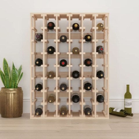 STOJAK NA WINO 70X33X94CM LITE DREWNO SOSNOWE