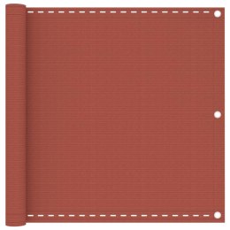 PARAWAN BALKONOWY KOLOR TERAKOTA 90X600CM HDPE