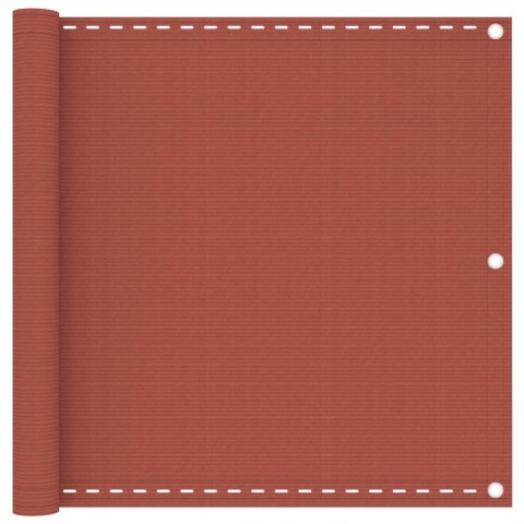 PARAWAN BALKONOWY KOLOR TERAKOTA 90X600CM HDPE