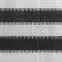 PARAWAN BALKONOWY Z HDPE 90X500CM ANTRACYTOWO-BIAŁY