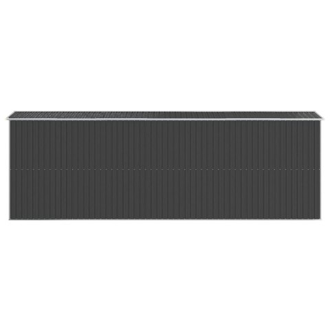SZOPA OGRODOWA ANTRACYTOWA 192X606X223CM STAL GALWANIZOWANA