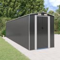 SZOPA OGRODOWA ANTRACYTOWA 192X772X223CM STAL GALWANIZOWANA