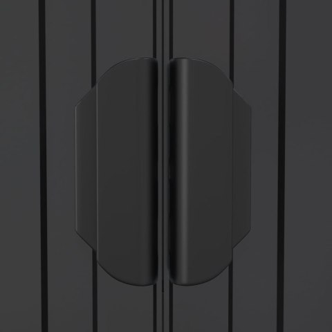 SZOPA OGRODOWA ANTRACYTOWA 192X772X223CM STAL GALWANIZOWANA