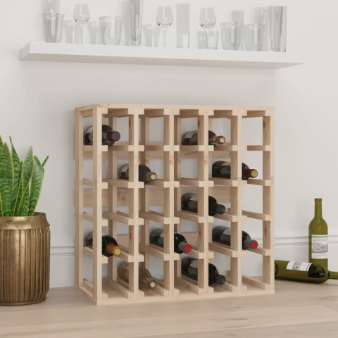 STOJAK NA WINO 58,5X33X60,5CM LITE DREWNO SOSNOWE