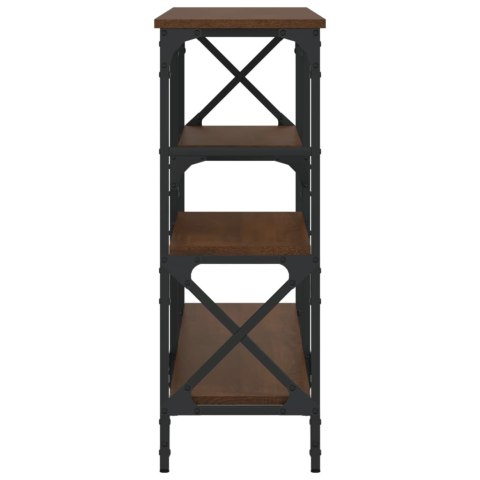 STOLIK KONSOLOWY BRĄZOWY DĄB 150X29X76,5CM