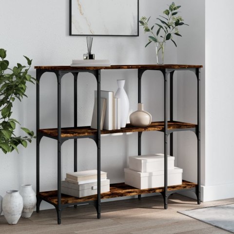 STOLIK KONSOLOWY PRZYDYMIONY DĄB 102X35X90CM