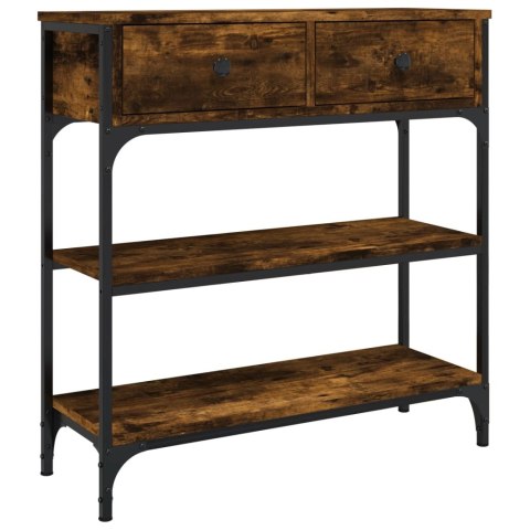 STOLIK KONSOLOWY PRZYDYMIONY DĄB 72,5X25X75CM